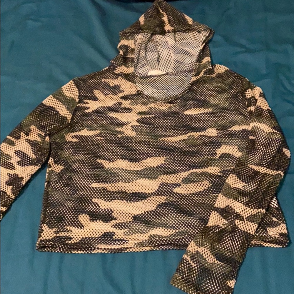 Netted Camouflage Hoodie
